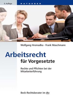 cover image of Arbeitsrecht für Vorgesetzte